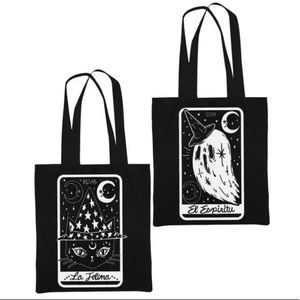 Too Fast El Espiritu La Felina Tarot Card Tote Bag Ghost Cat Witch Halloween NWT